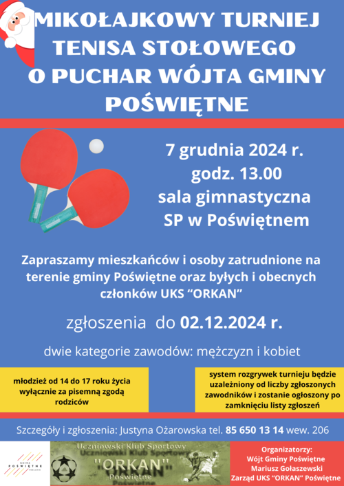 Mikołajkowy Turniej tenisa stołowego o Puchar Wójta Gminy Poświętne.png