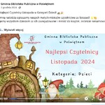 Prezentacja filmowa najlepszych czytelników miesiąca listopada w kategorii dzieci.jpg